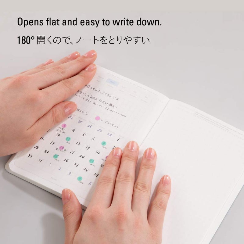 ãƒ‹ãƒˆãƒ ã‚º(Nitoms) Nitoms S4107 STALOGY Notebook, A5, Squared, 365 Days Notebook, Yellow - Image 4